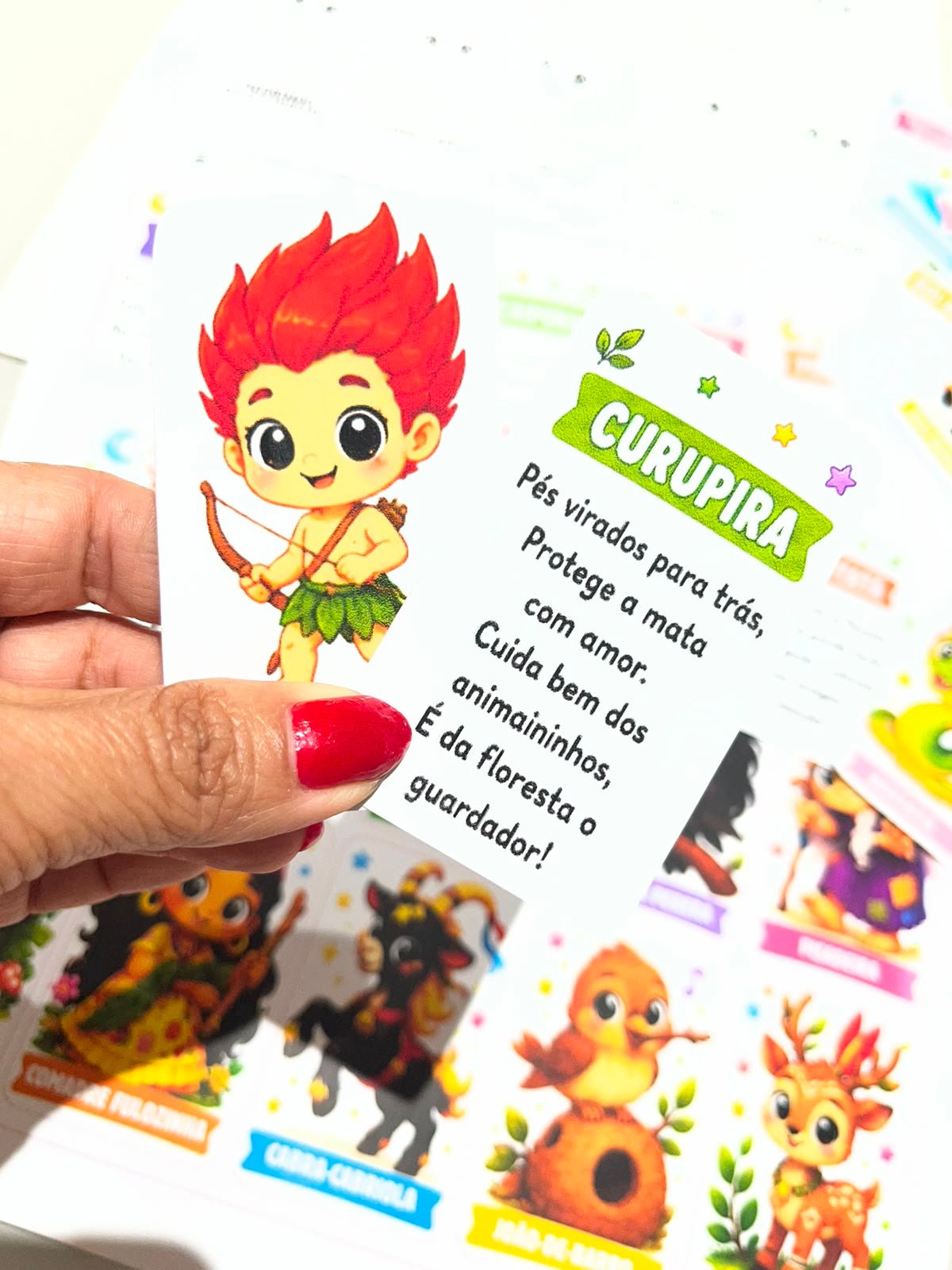 Jogo da Memória e Cards do Folclore Brasileiro | PDF para Imprimir - Imagem 5