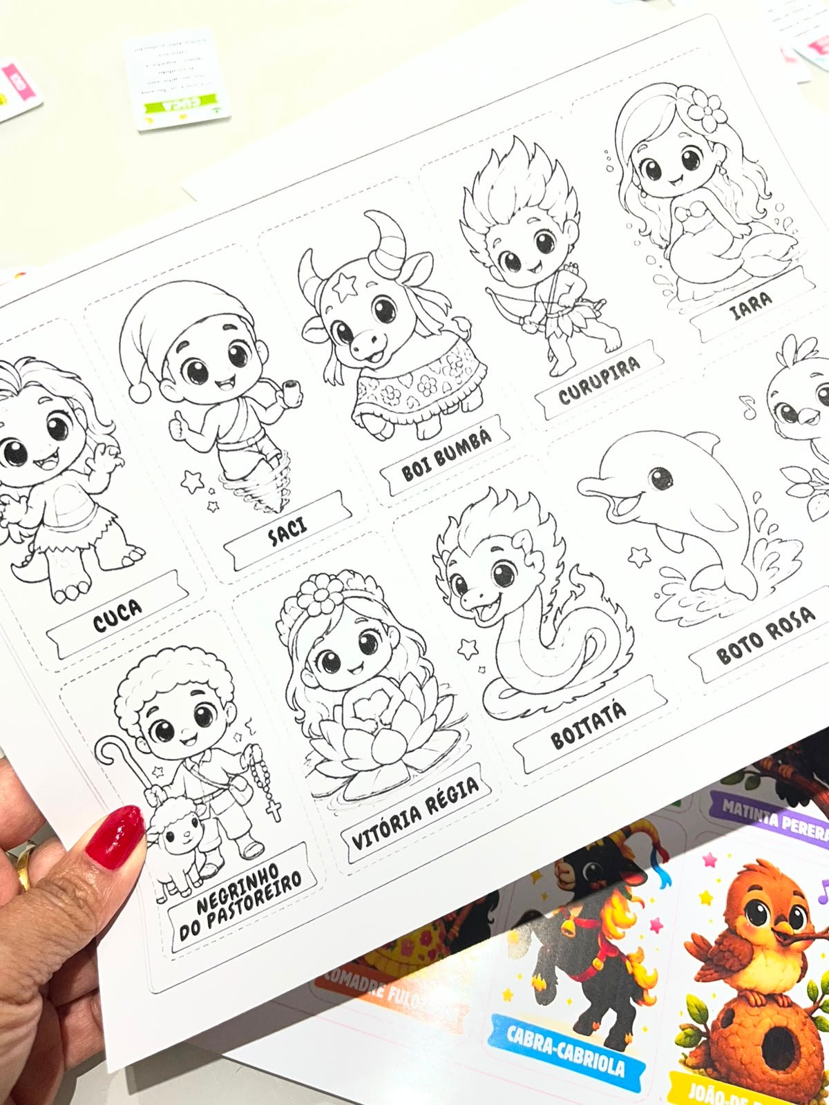 Jogo da Memória e Cards do Folclore Brasileiro | PDF para Imprimir - Imagem 6