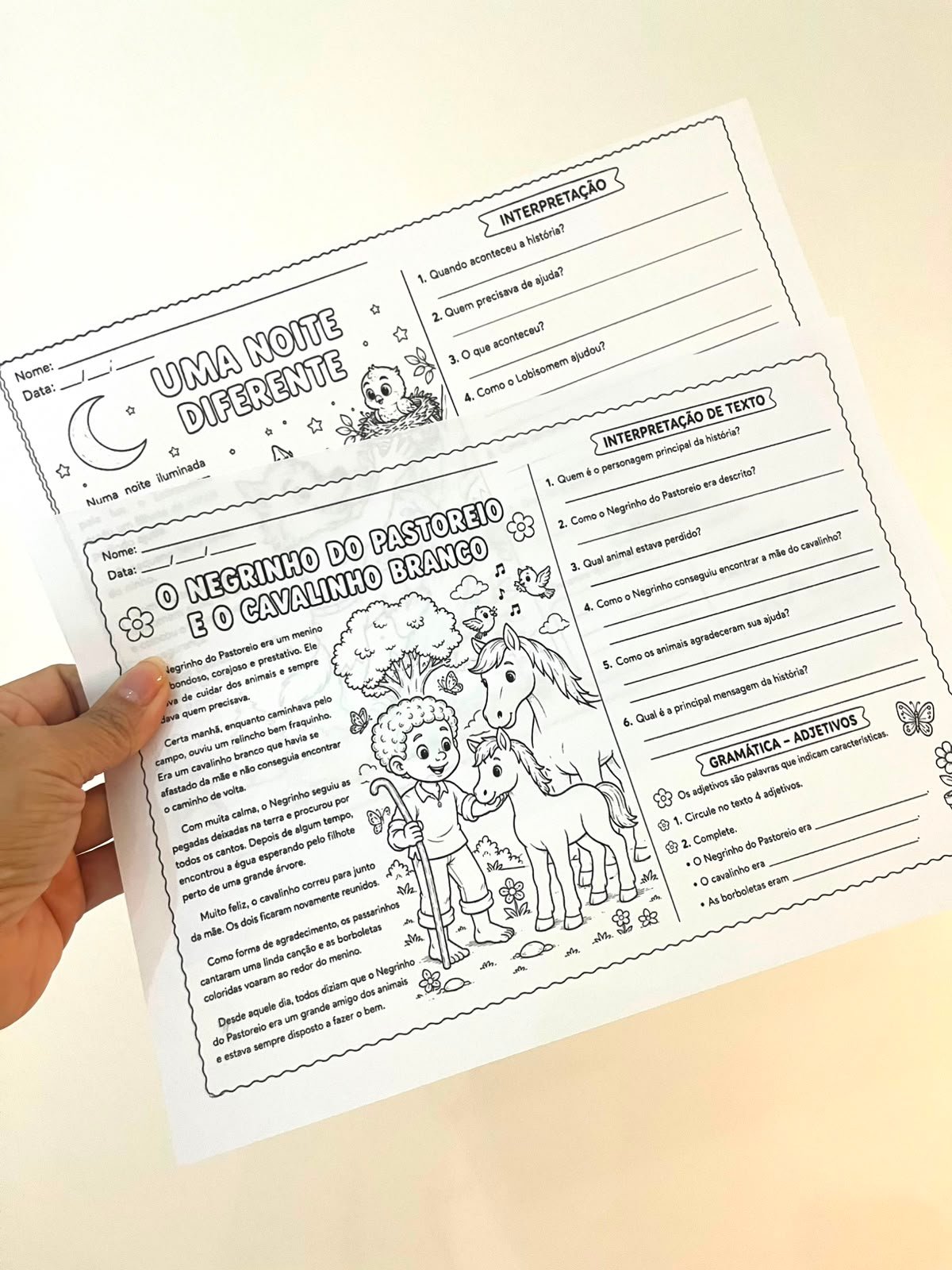 Textos e Interpretação + Adjetivos – Leitura, Compreensão e Gramática - Imagem 7