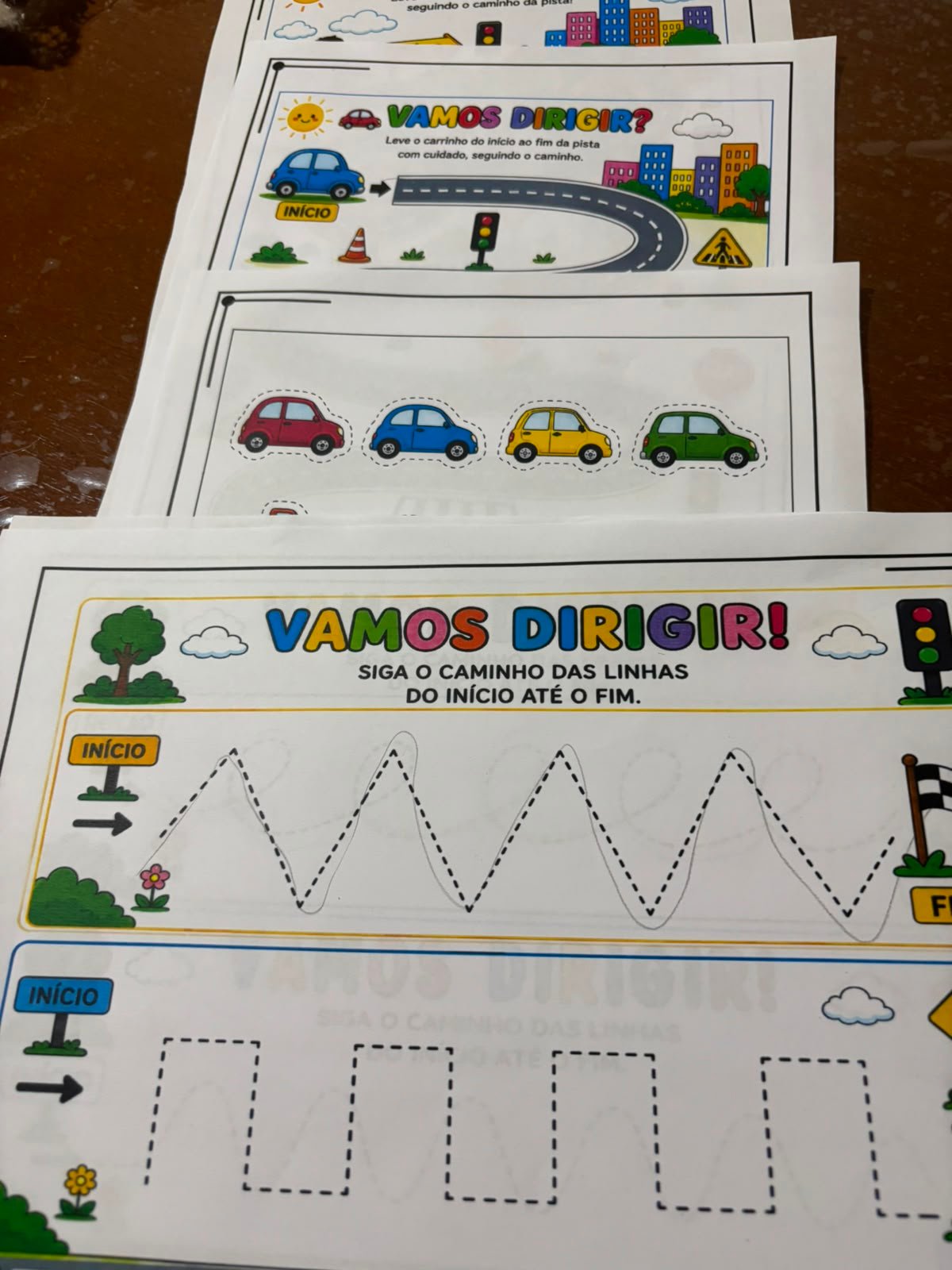 Vamos Dirigir! – Atividades de Traçado e Coordenação Motora | Semana do Trânsito - Imagem 2