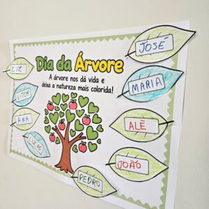 Alternative view of Painel Interativo Dia da Árvore + Cards de Lembrancinha | Kit Pronto para Imprimir