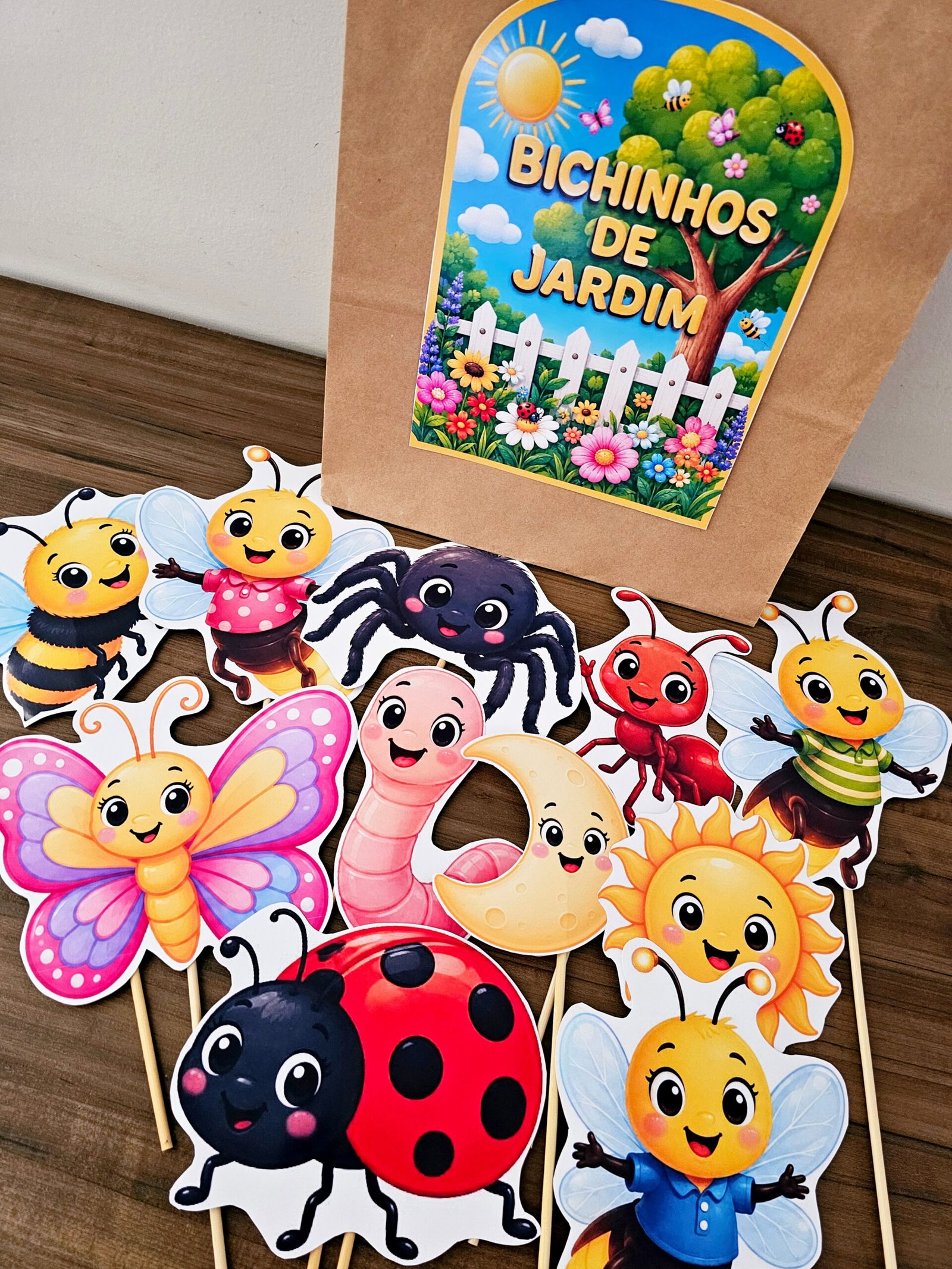 Sacola História – Bichinhos no Jardim | História Lúdica com Personagens para Contação - Imagem 4