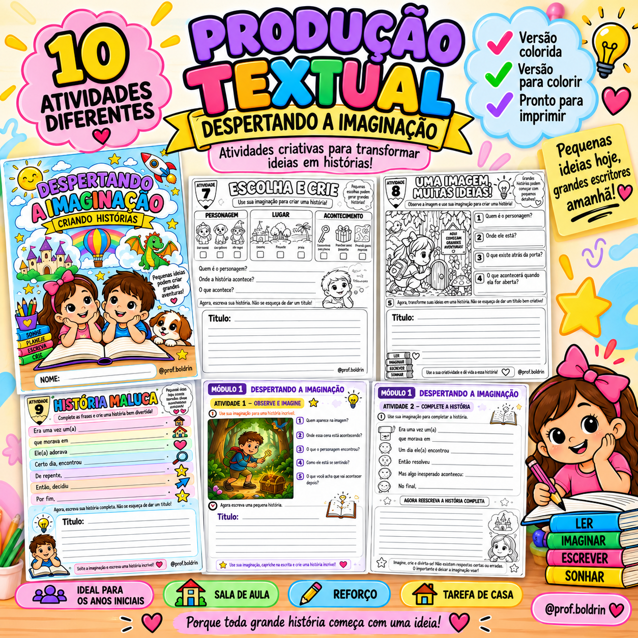 PRODUÇÃO TEXTUAL – DESPERTANDO A IMAGINAÇÃO E CRIANDO HISTÓRIAS