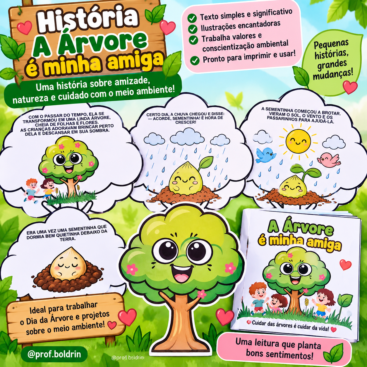 A Árvore é Minha Amiga – História Infantil para o Dia da Árvore | Livrinho Ilustrado
