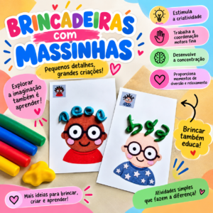 Brincadeiras com Massinha – Cabelos Divertidos | Atividade Lúdica e Criativa
