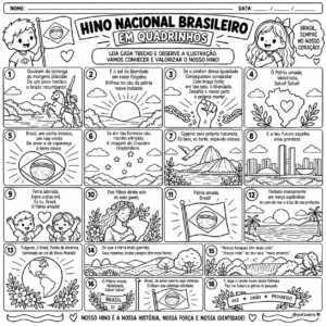 Alternative view of Kit Hino Nacional Brasileiro – Atividades, Quadrinhos e Vocabulário