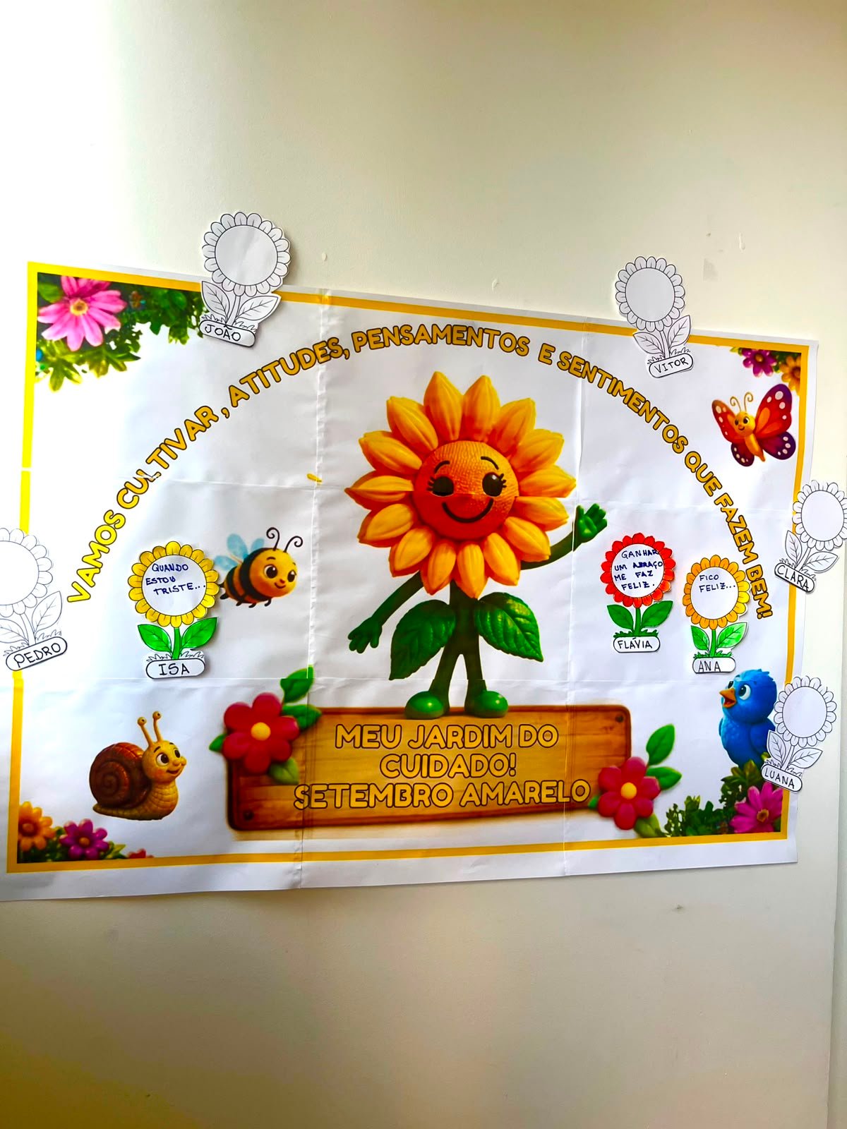Painel Interativo Setembro Amarelo – Meu Jardim do Cuidado | Sentimentos, Empatia e Acolhimento - Imagem 3