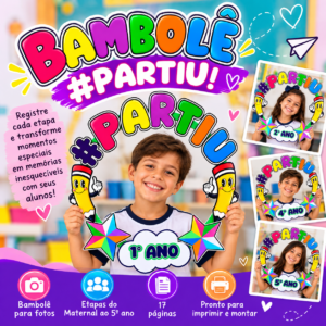 Bambolê #Partiu – Moldura para Fotos | Maternal ao 5º Ano | 17 Páginas